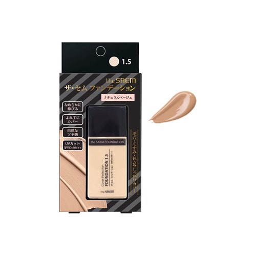 ザ・セム ファンデーション 1.5 ナチュラルベージュ (35g) the SAEM リキッドファンデーション