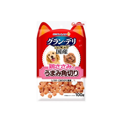 ユニチャーム ペットケア グラン・デリ きょうのごほうび 鶏ささみのうまみ角切り (100g) 犬用おやつ ドッグフード