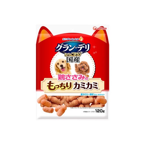 ユニチャーム ペットケア グラン・デリ きょうのごほうび 鶏ささみのもっちりカミカミ (120g) 犬用おやつ ドッグフード