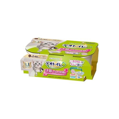 ユニチャーム ペットケア デオトイレ 子猫から5kgまでの成猫用 本体セット (1セット)