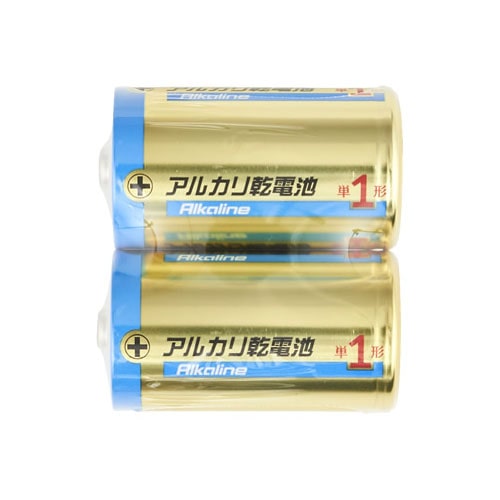 くらしリズム パナソニック アルカリ乾電池 単1形 LR20(BJTR)/2S (2本パック) 電池 単一形