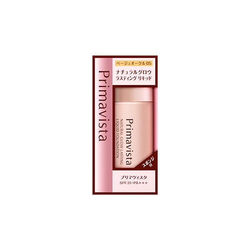 花王 プリマヴィスタ ナチュラルグロウ ラスティング リキッドファンデーション ベージュオークル05 BO5 SPF31 PA+++ (30ml)