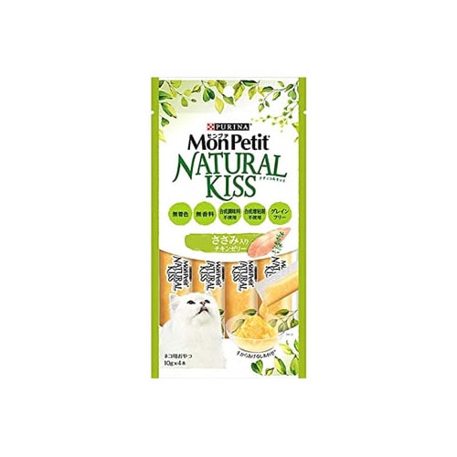 ネスレ ピュリナ モンプチ ナチュラルキッス ささみ入りチキンゼリー (10g×4本) 猫用おやつ