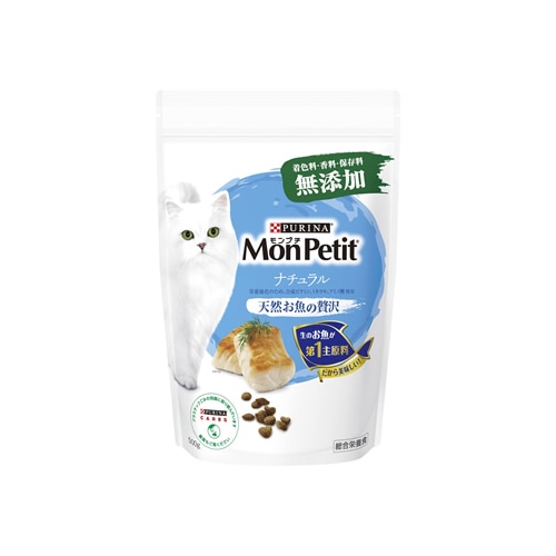 ネスレ ピュリナ ペットケア モンプチ バッグ ナチュラル 天然お魚の贅沢 (500g) 着色料・香料・保存料 無添加 キャットフード 総合栄養食
