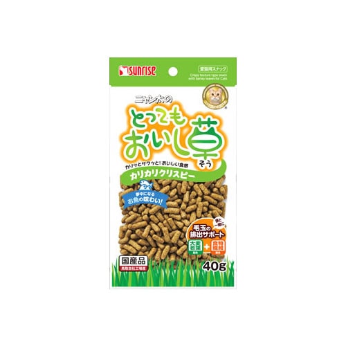 マルカン サンライズ ニャン太のとってもおいし草 カリカリクリスピー (40g) キャットフード 猫用おやつ