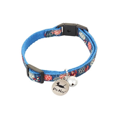 ペティオ 猫小町カラー 手まり ブルー (1個) 猫用首輪