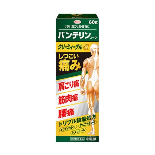 【第2類医薬品】興和 バンテリンコーワクリーミィーゲルα (60g) 肩こり 筋肉痛 腰痛 バンテリン　【セルフメディケーション税制対象商品】