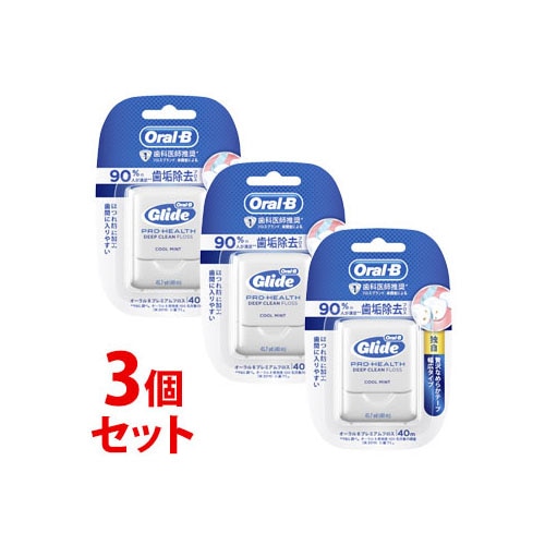 《セット販売》 P&G ブラウン オーラルB プレミアム デンタルフロス (40m)×3個セット 【P&G】