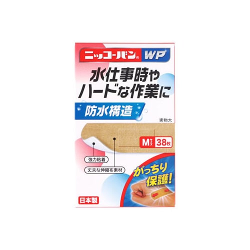 日廣薬品 ニッコーバン WP Mサイズ No.504 (38枚) 絆創膏　【一般医療機器】