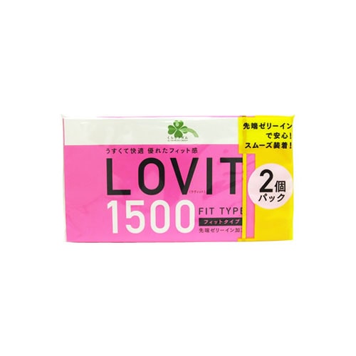 くらしリズム ラヴィット1500 フィットタイプ (12個入×2個パック) LOVIT スキン コンドーム　【管理医療機器】