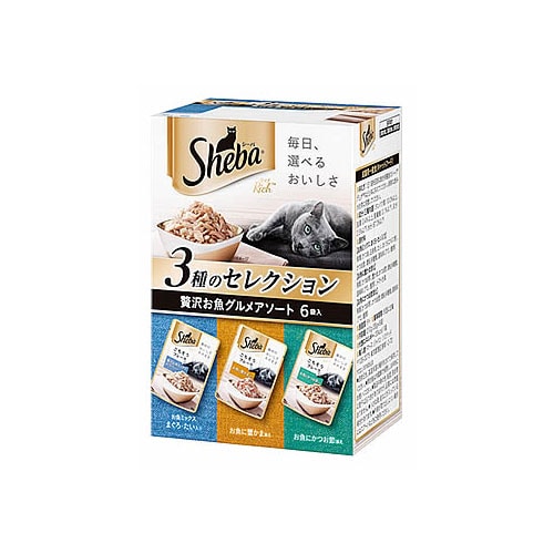 マースジャパン シーバ リッチ 成猫用 贅沢お魚グルメアソート (35g×6袋) キャットフード