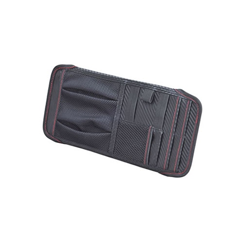 セイワ カーボンサンバイザーポケットF W914 (1個) 車用品 収納ポケット カーアクセサリー