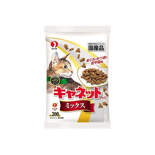 ペットライン キャネットチップ ミックス (200g) キャットフード ドライ