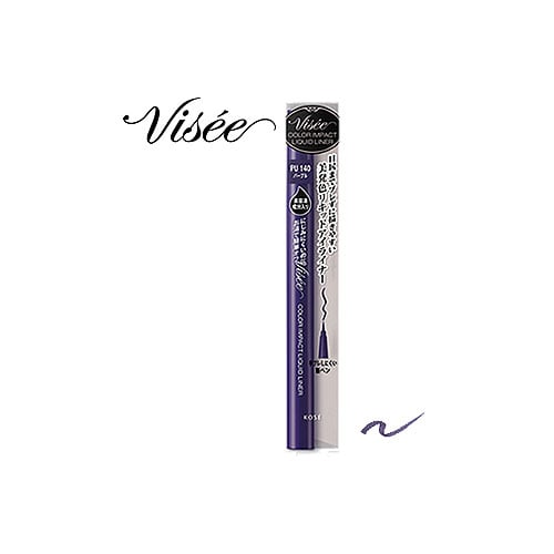 コーセー ヴィセ リシェ カラーインパクト リキッドライナー PU140 パープル (0.4mL) アイライナー Visee