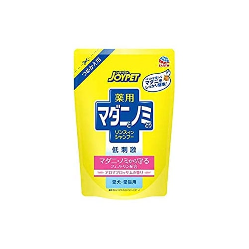 アースペット ジョイペット 薬用マダニとノミとりシャンプー アロマブロッサム つめかえ用 (430mL) 詰め替え用 ペット用シャンプー　【動物用医薬部外品】