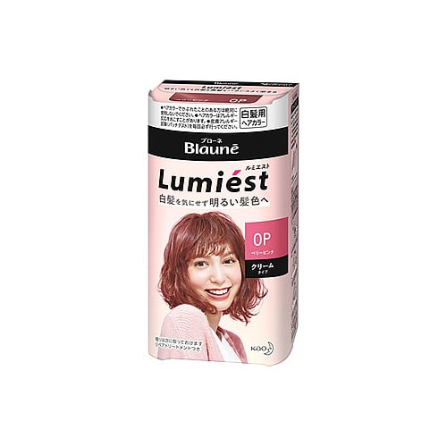 花王 ブローネ ルミエスト ヘアカラー 0P ベリーピンク (1セット) クリームタイプ 白髪用ヘアカラー 白髪染め　【医薬部外品】