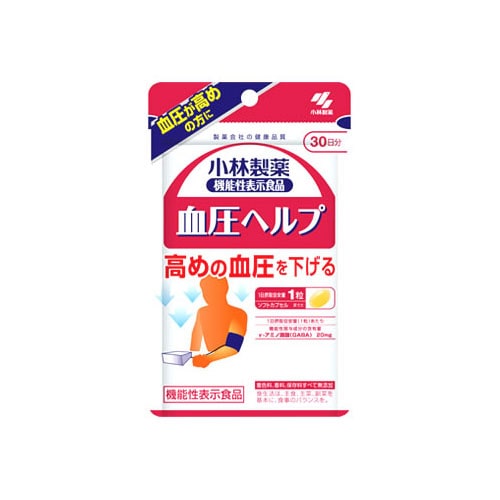 小林製薬 小林製薬の機能性表示食品 血圧ヘルプ 30日分 (30粒) 血圧が高めの方に GABA 機能性表示食品　※軽減税率対象商品