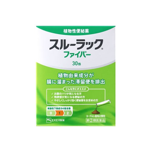 【第(2)類医薬品】エスエス製薬 スルーラック ファイバー (30包) 植物性 便秘薬 顆粒