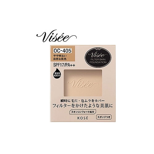 コーセー ヴィセ リシェ フィルタースキン ファンデーション OC-405 やや明るい自然な肌色 SPF17 PA++ (10g) パウダーファンデーション VISEE