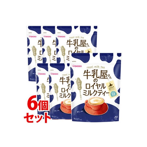 《セット販売》　アサヒ 牛乳屋さんのロイヤルミルクティー 袋 約26杯分 (340g)×6個セット インスタント 紅茶　※軽減税率対象商品