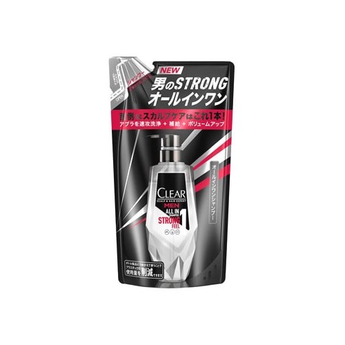 ユニリーバ クリアフォーメン オールインワンシャンプー つめかえ用 (280g) 詰め替え用 男性用 メンズシャンプー CLEAR for men