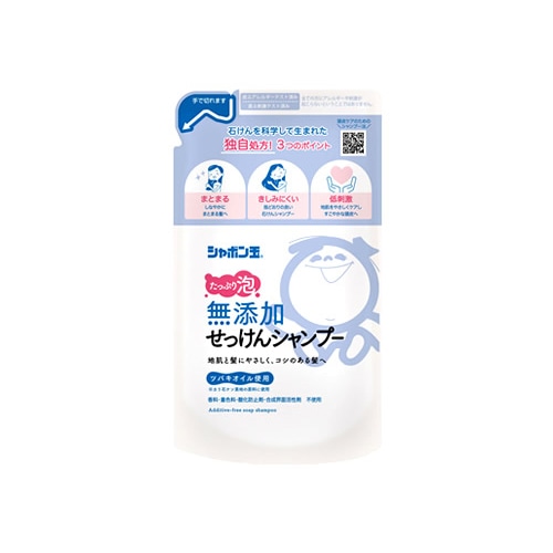 シャボン玉石けん シャボン玉 無添加せっけんシャンプー泡タイプ つめかえ用 (420mL) 詰め替え用 ノンシリコンシャンプー