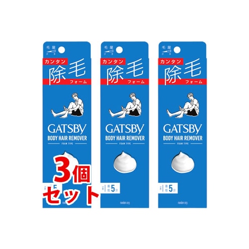 《セット販売》 マンダム GATSBY ギャツビー 除毛フォーム (80g)×3個セット 男性用 【医薬部外品】