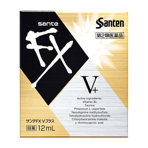 【第2類医薬品】参天製薬 サンテFX Vプラス (12mL) 目薬 目の疲れ 結膜充血 【セルフメディケーション税制対象商品】