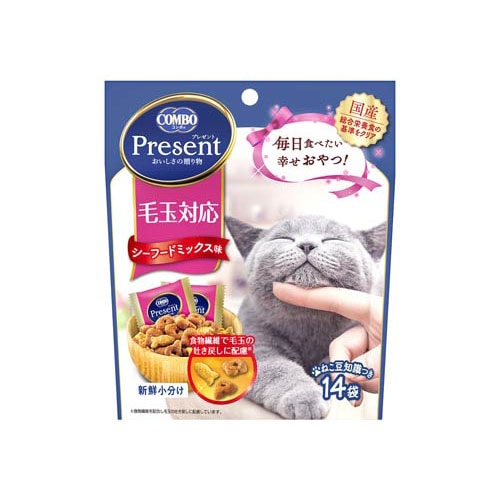 日本ペットフード コンボ プレゼント キャット おやつ 毛玉対応 (3g×14袋) 猫用おやつ キャットフード COMBO