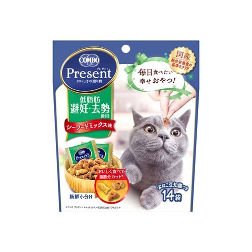 日本ペットフード コンボ プレゼント キャット おやつ 低脂肪 避妊・去勢後用 (3g×14袋) 猫用おやつ キャットフード COMBO