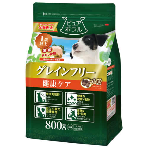 ペットライブラリー ピュアボウル グレインフリー 健康ケア 1歳以上成犬用 (800g) 犬用 ドライ 総合栄養食 ドッグフード