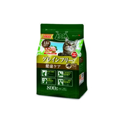 ペットライブラリー ピュアボウル グレインフリー 健康ケア 11歳以上成猫用 (800g) 猫用 ドライ 総合栄養食 キャットフード