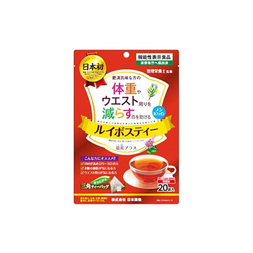 日本薬健 ルイボスティー 葛花プラス (1.9g×20袋) 機能性表示食品　※軽減税率対象商品