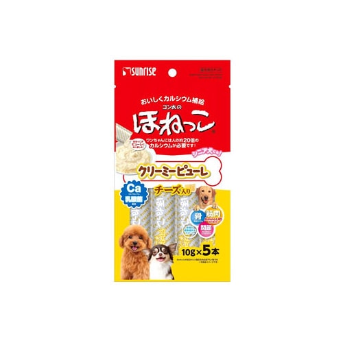 マルカン サンライズ ゴン太のほねっこ クリーミーピューレ チーズ入り (10g×5本) ドッグフード 犬用おやつ