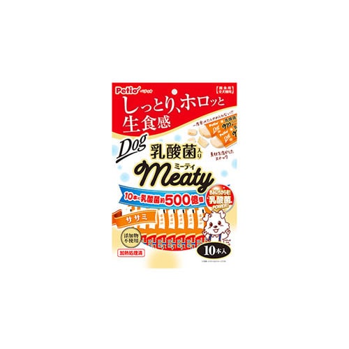 ペティオ ミーティ ササミ 乳酸菌入り (10本) 犬用おやつ ドッグフード Meaty