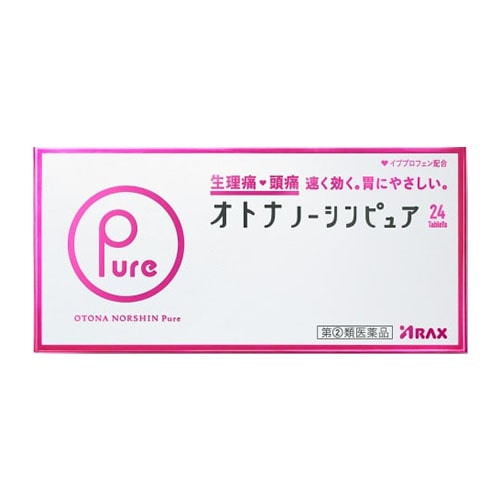 【第(2)類医薬品】アラクス オトナノーシンピュア (24錠) 生理痛 頭痛 イブプロフェン配合 【セルフメディケーション税制対象商品】