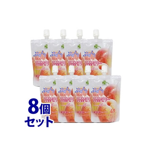 《セット販売》 くらしリズム ぷるんとおいしい!蒟蒻ゼリー ピーチ (130g)×8個セット こんにゃくゼリー ※軽減税率対象商品