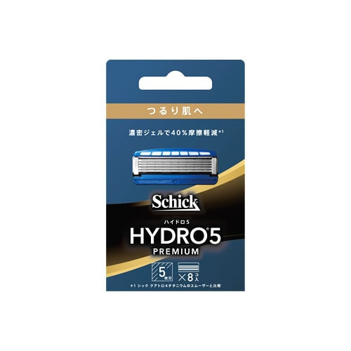 シック ハイドロ5 プレミアム つるり肌へ 替刃 (8個) カミソリ 髭剃り 5枚刃