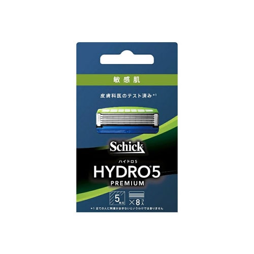 シック ハイドロ5 プレミアム 敏感肌 替刃 (8個) カミソリ 髭剃り 5枚刃 Schick