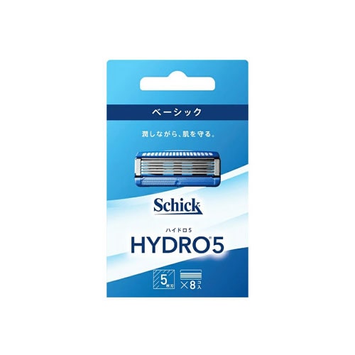シック ハイドロ5 ベーシック 替刃 (8個) カミソリ 髭剃り 5枚刃 Schick