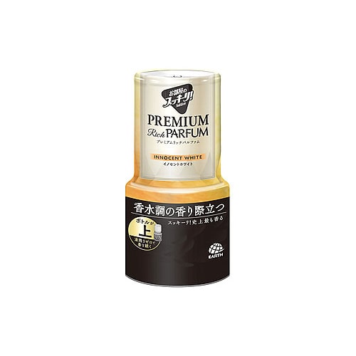 アース製薬 お部屋のスッキーリ! プレミアムリッチパルファム イノセントホワイト (400mL) 消臭 芳香剤 部屋用