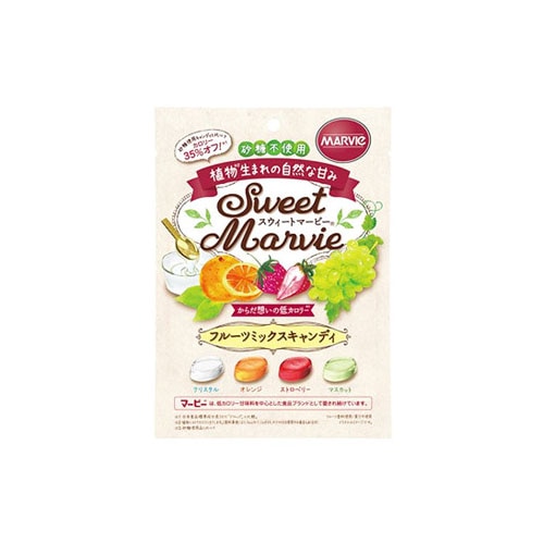 ハーバー研究所 マービー スウィートマービー フルーツミックスキャンディ (49g) 砂糖不使用 MARVIE HABA　※軽減税率対象商品