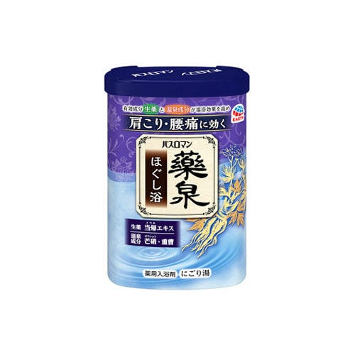 アース製薬 バスロマン 薬泉 ほぐし浴 約20回分 (600g) 薬用入浴剤 にごり湯 【医薬部外品】