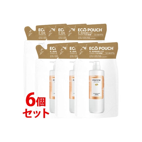 《セット販売》　P&G パンテーン エフォートレス コンプリートナイトリペアー シャンプー つめかえ用 (350mL)×6個セット 詰め替え用 ノンシリコン　【P＆G】