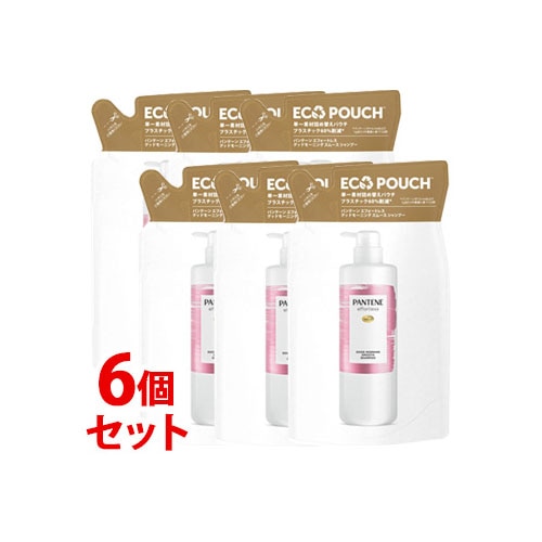 《セット販売》 P&G パンテーン エフォートレス グッドモーニングスムース シャンプー つめかえ用 (350mL)×6個セット 詰め替え用 ノンシリコン 【P&G】