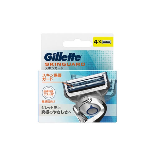 P&G ジレット スキンガード マニュアル 替刃 (4個) 髭剃り カミソリ替刃 【P&G】