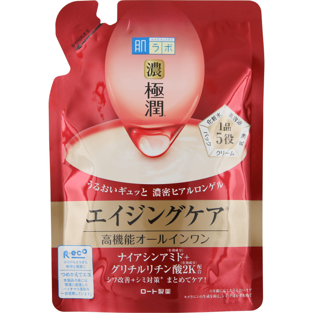ロート製薬 肌ラボ 極潤 ハリパーフェクトゲル つめかえ用 (80g) 詰め替え用 オールインワン ジェル 【医薬部外品】