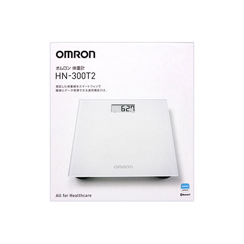 オムロン 体重計 HN-300T2-JTW ホワイト (1台) スマホ連動 ヘルスケア