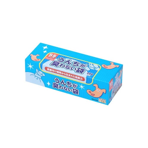 クリロン化成 うんちが臭わない袋 BOS ペット用 SSサイズ (200枚) ボス ゴミ袋 エチケット袋