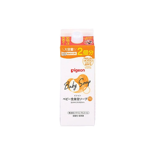 ピジョン 全身泡ソープ しっとり つめかえ用 (800mL) 詰め替え用 ベビー用ボディソープ ベビーソープ